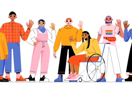 A diverse group of people